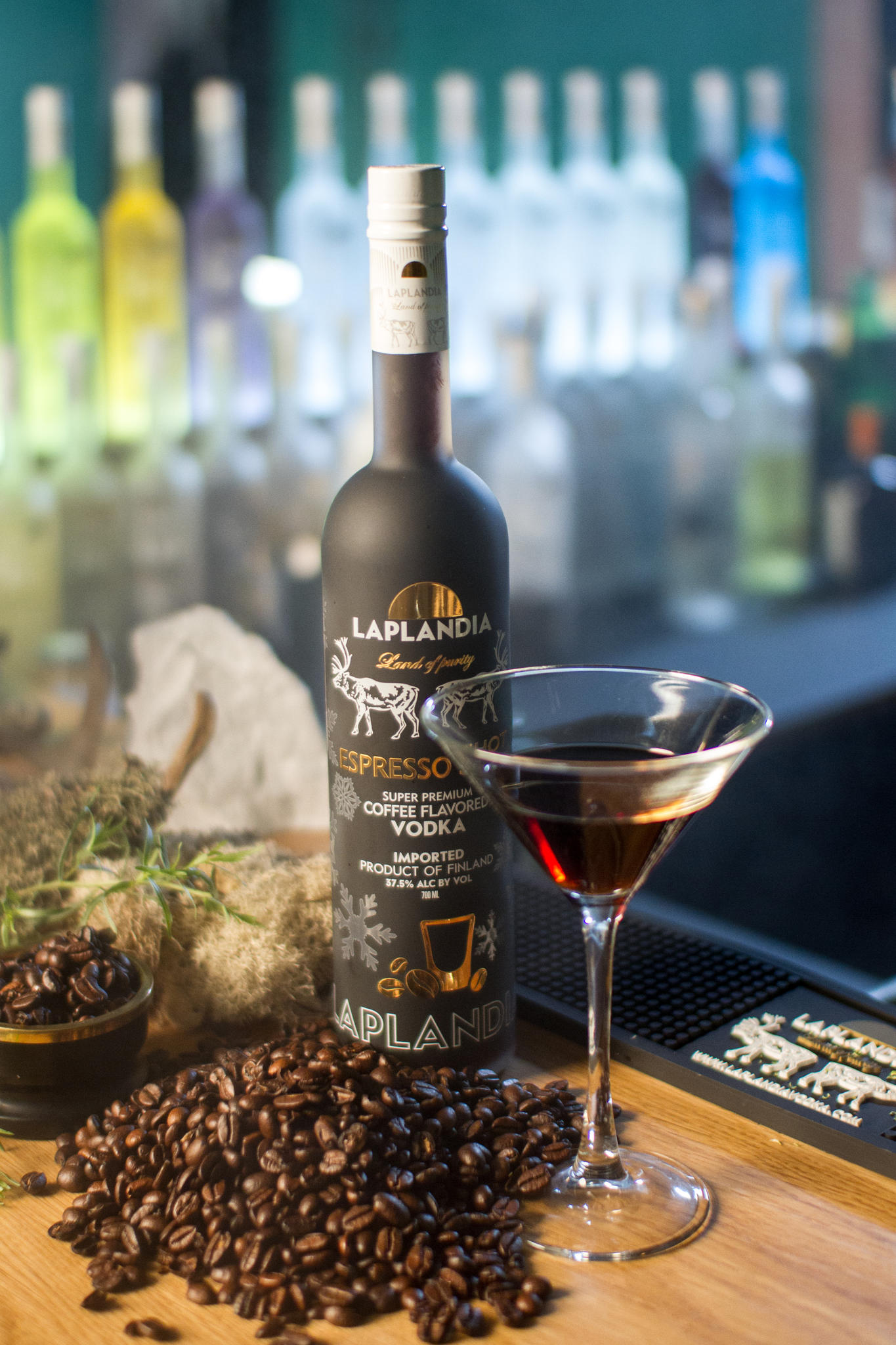 Fine Brands Laplandia Super Premium Espresso Vodka 37.5 70cl